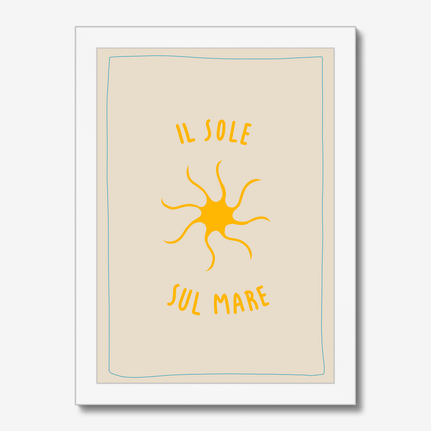 Print "Il sole sul mare"