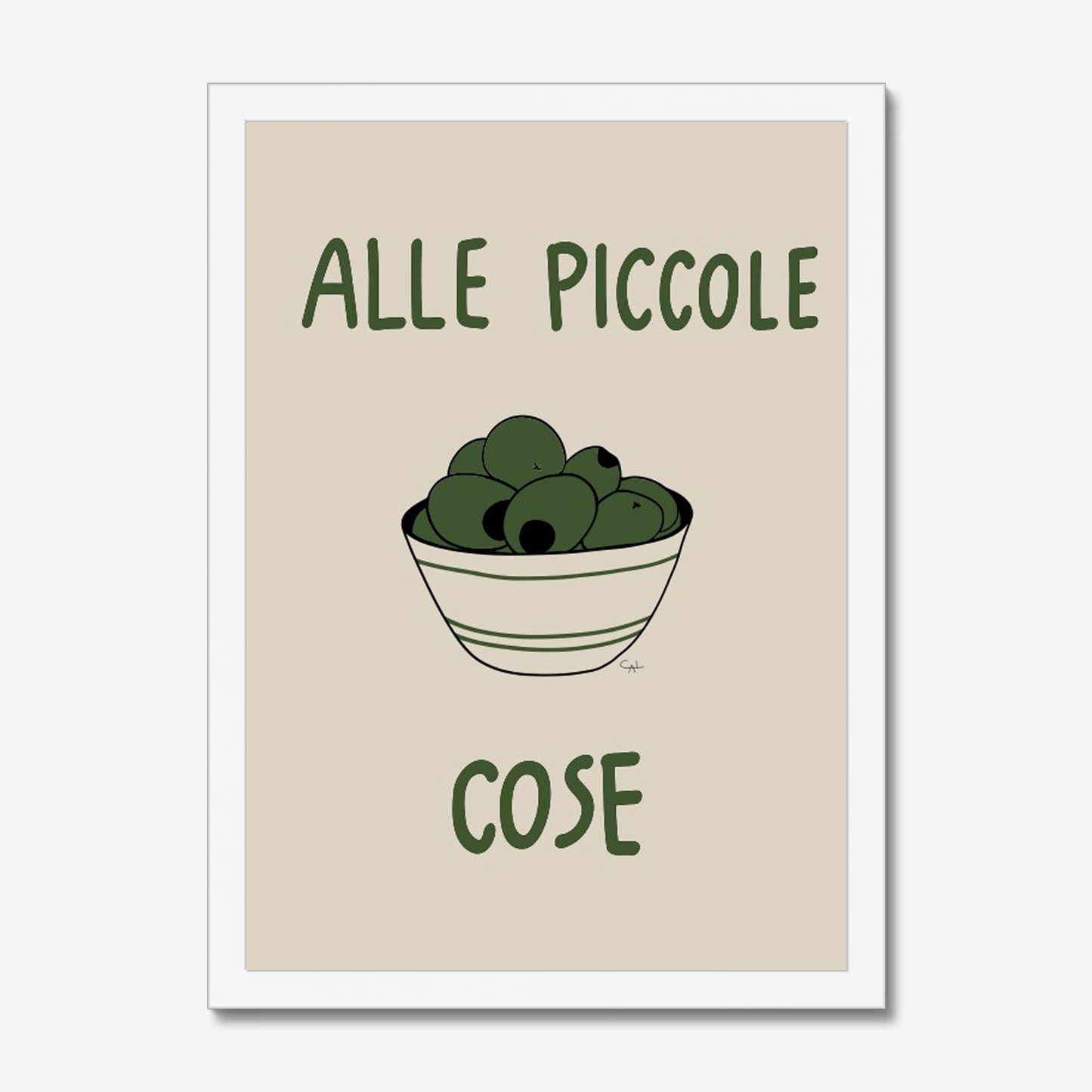 Print "Alle piccole cose"